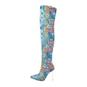Artwork Over-the-Knee Boot
