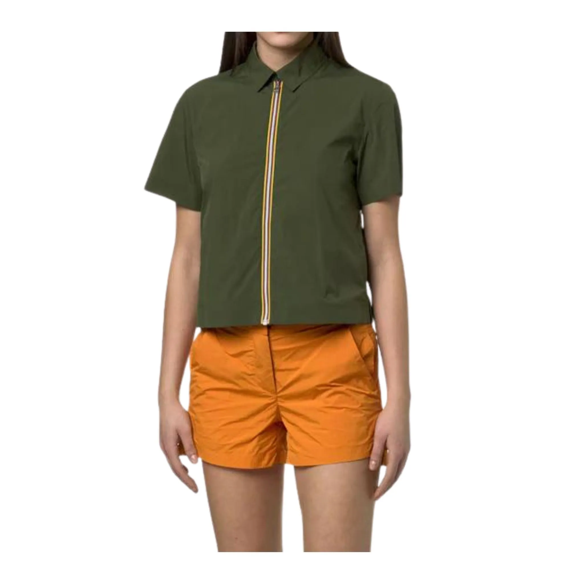 Camicia Donna Verde in nylon