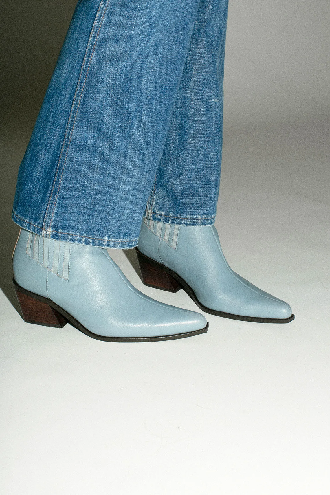 Dusty Blue Hillary Western Boot