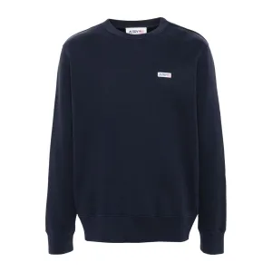 Felpe Uomo Navy a girocollo con logo