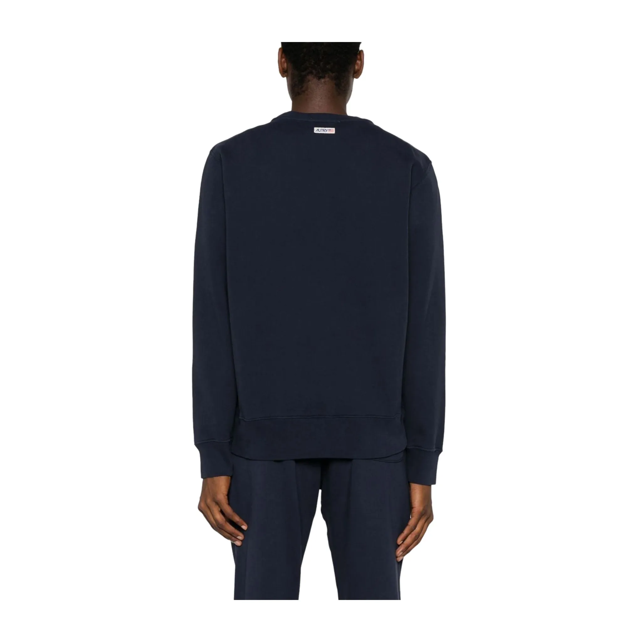 Felpe Uomo Navy a girocollo con logo