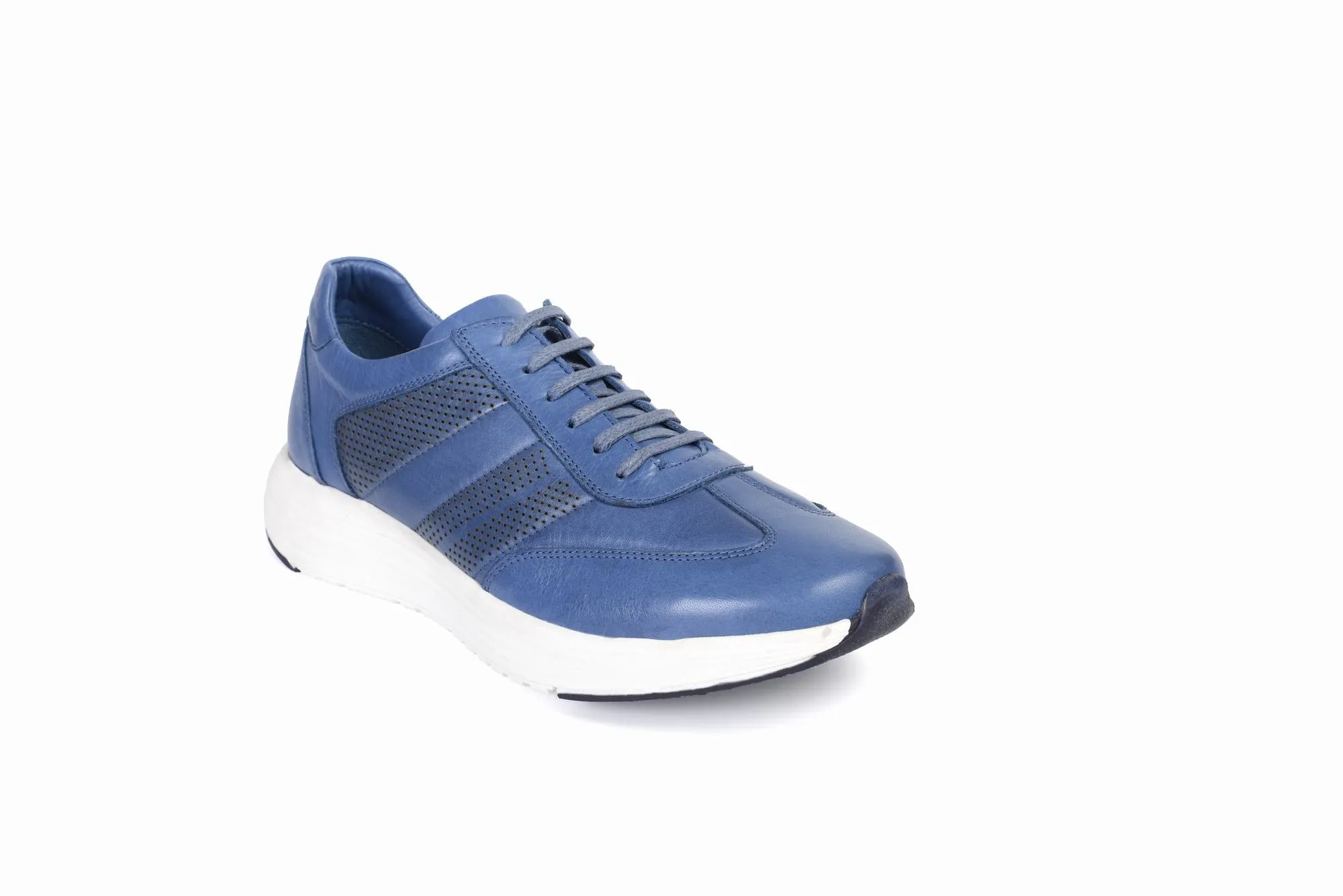FOOT FEDERATION CITY LACE-UP SNEAKER MENS SHOE BLUE