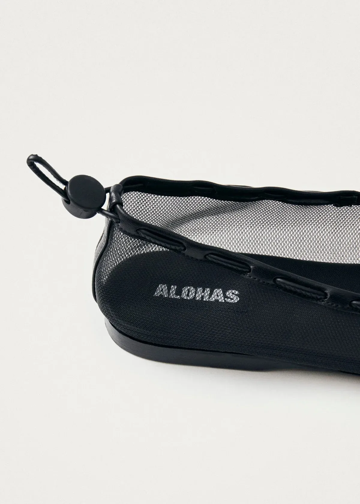 Gill Mesh Ballet Flats - Black