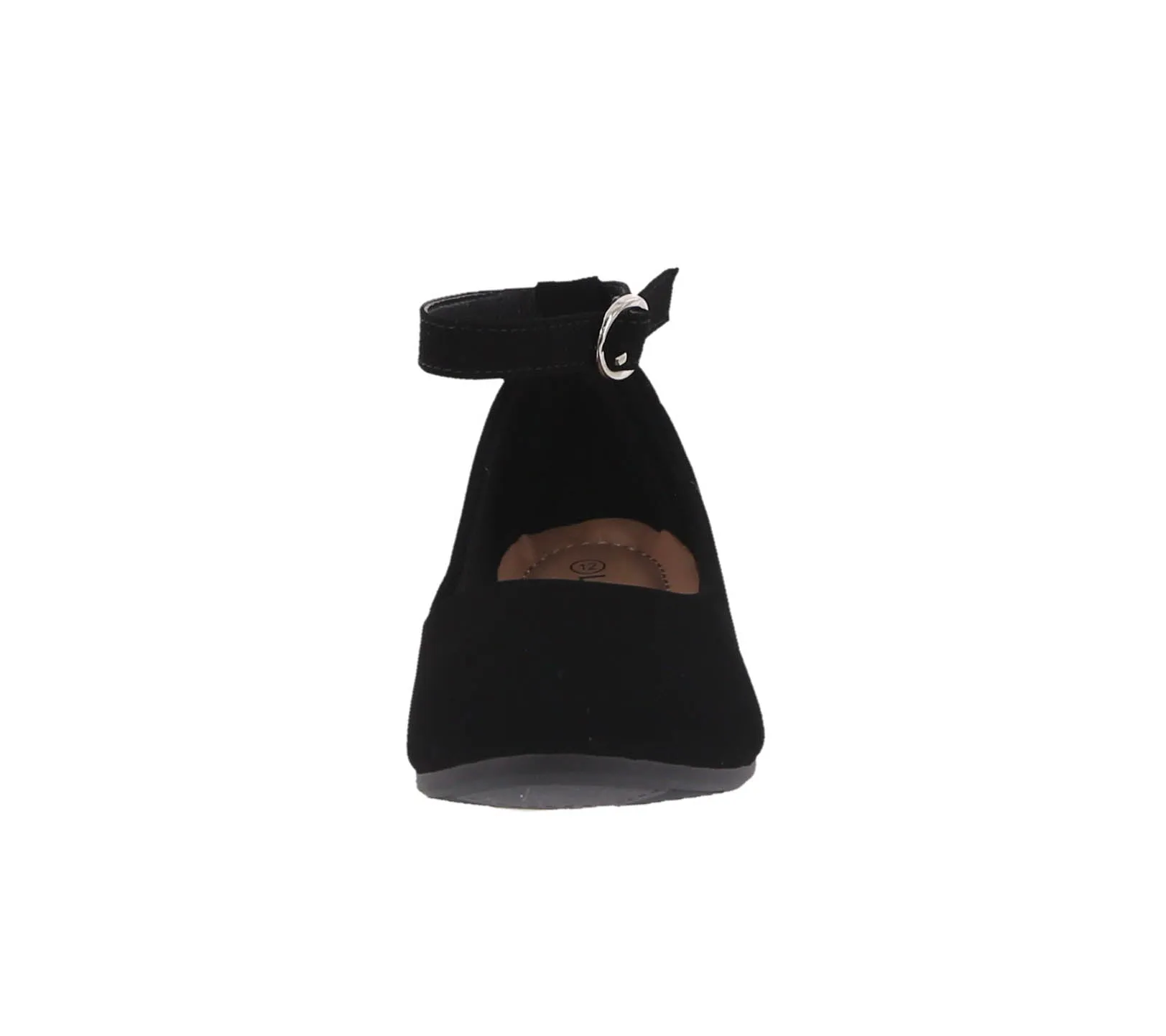 KID'S SHOES BLACK NUB FLATS BRUCE-16K