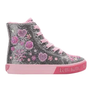 Lelli Kelly Girl's Silver Dafne Pewter Warm Lined Baseball Boots