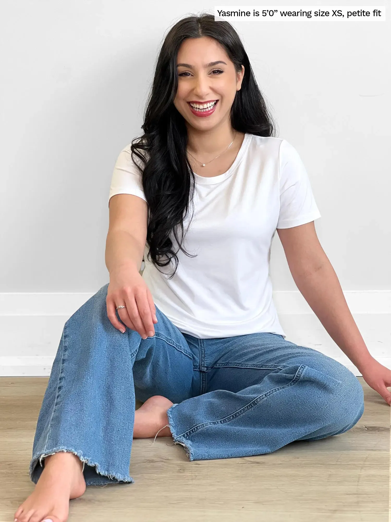 Marissa half sleeve crewneck tee