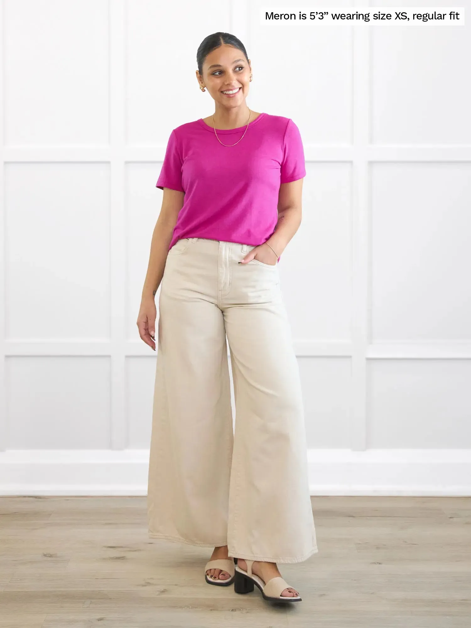 Marissa half sleeve crewneck tee