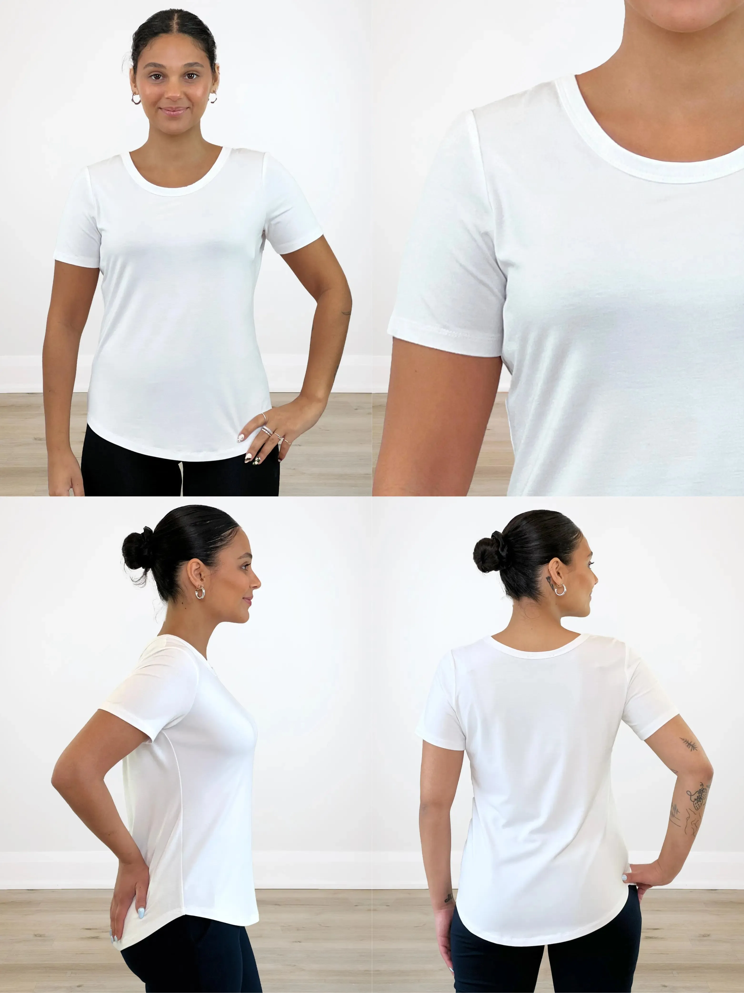 Marissa half sleeve crewneck tee