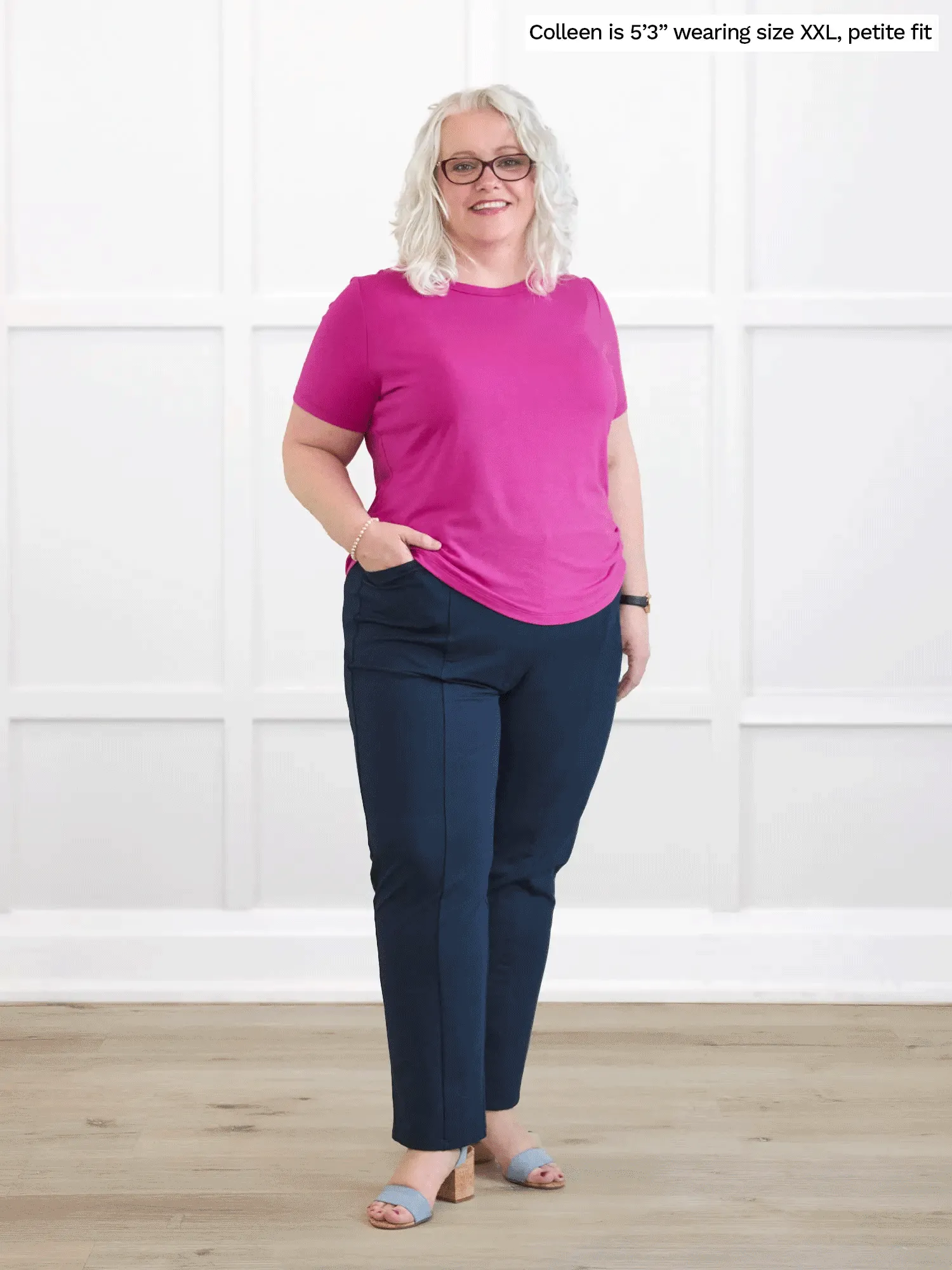 Marissa half sleeve crewneck tee