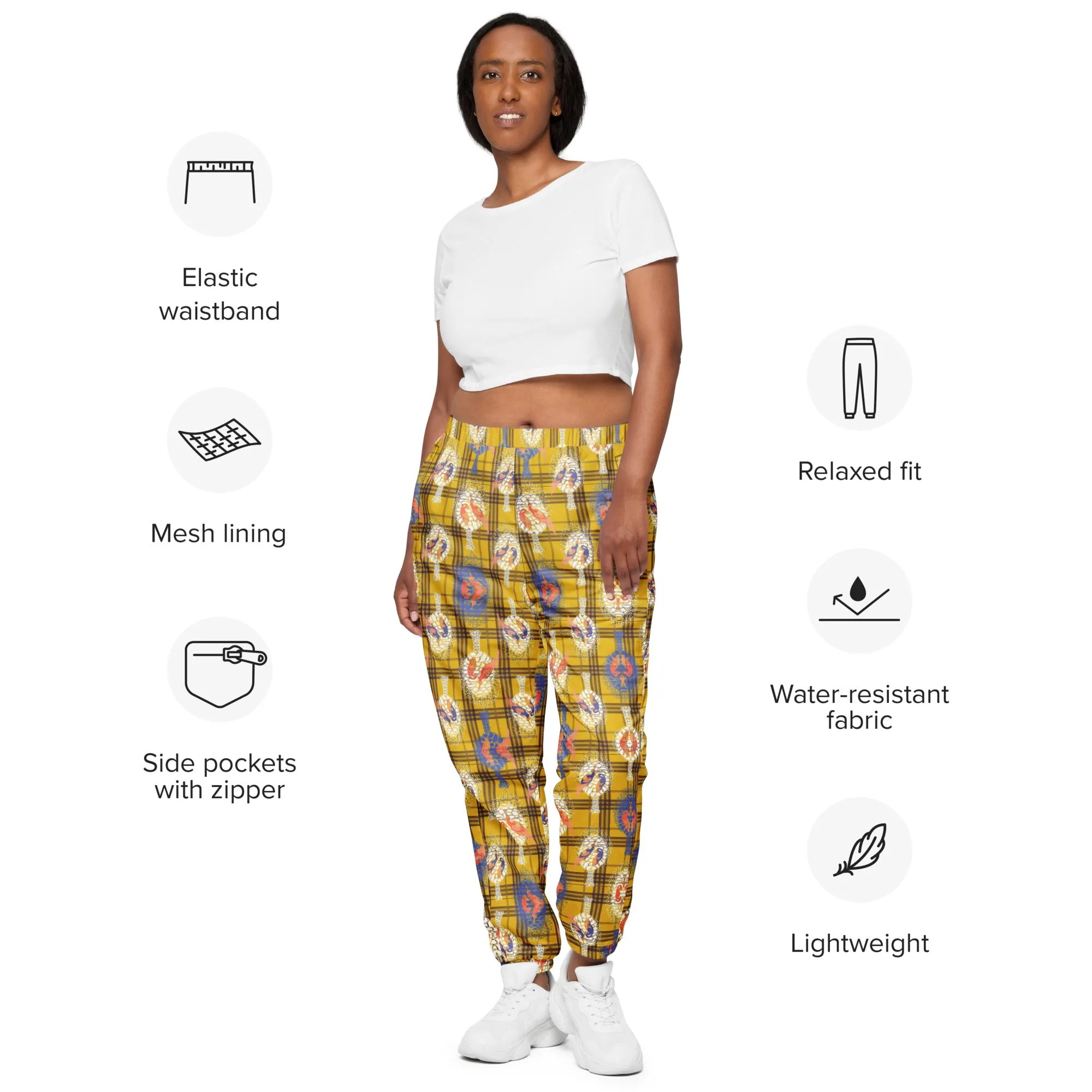 Modern Throwback Plaid Unisex track pants