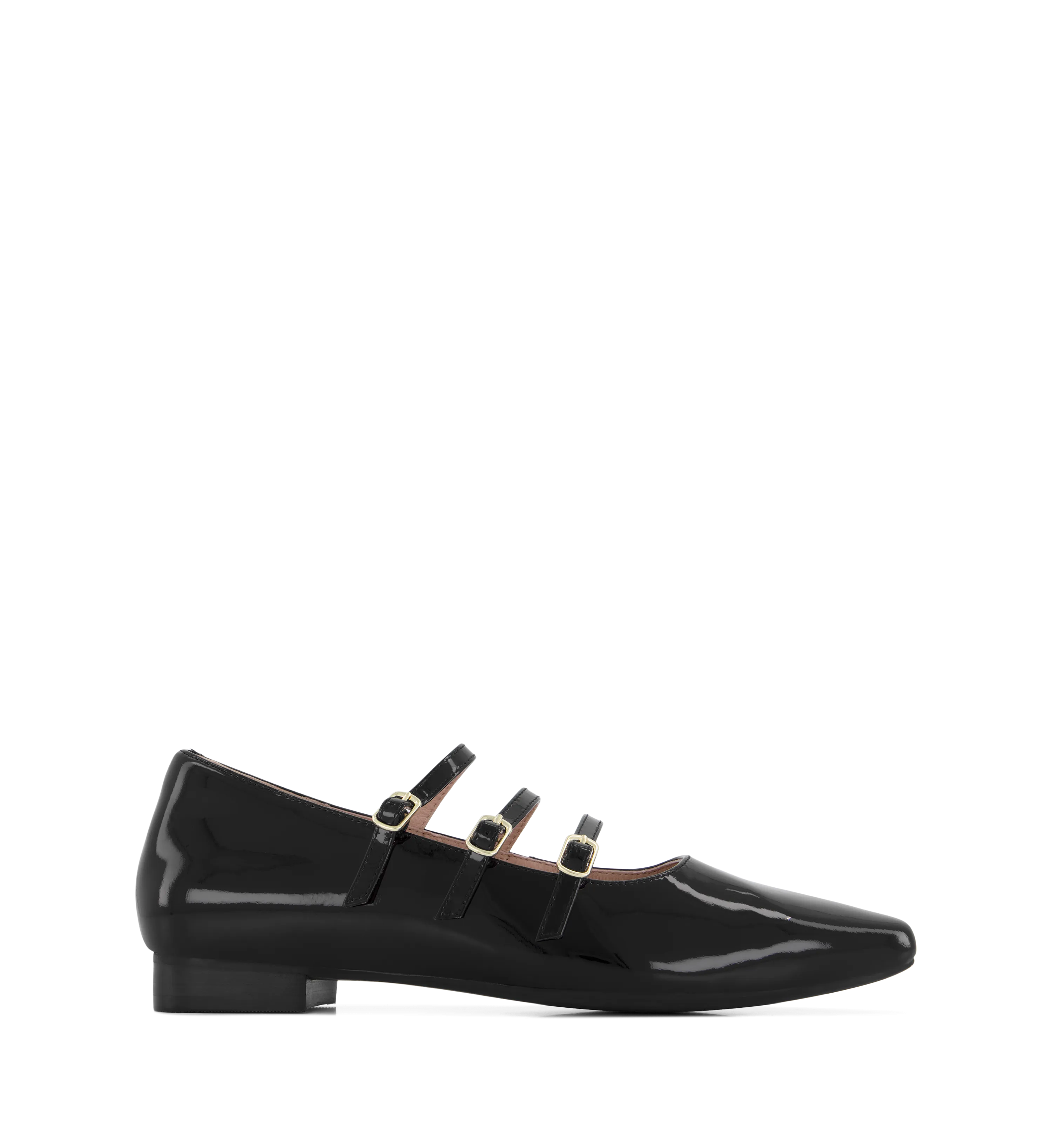 Partridge 2 Black Patent Leather Ballet Flats