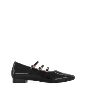 Partridge 2 Black Patent Leather Ballet Flats