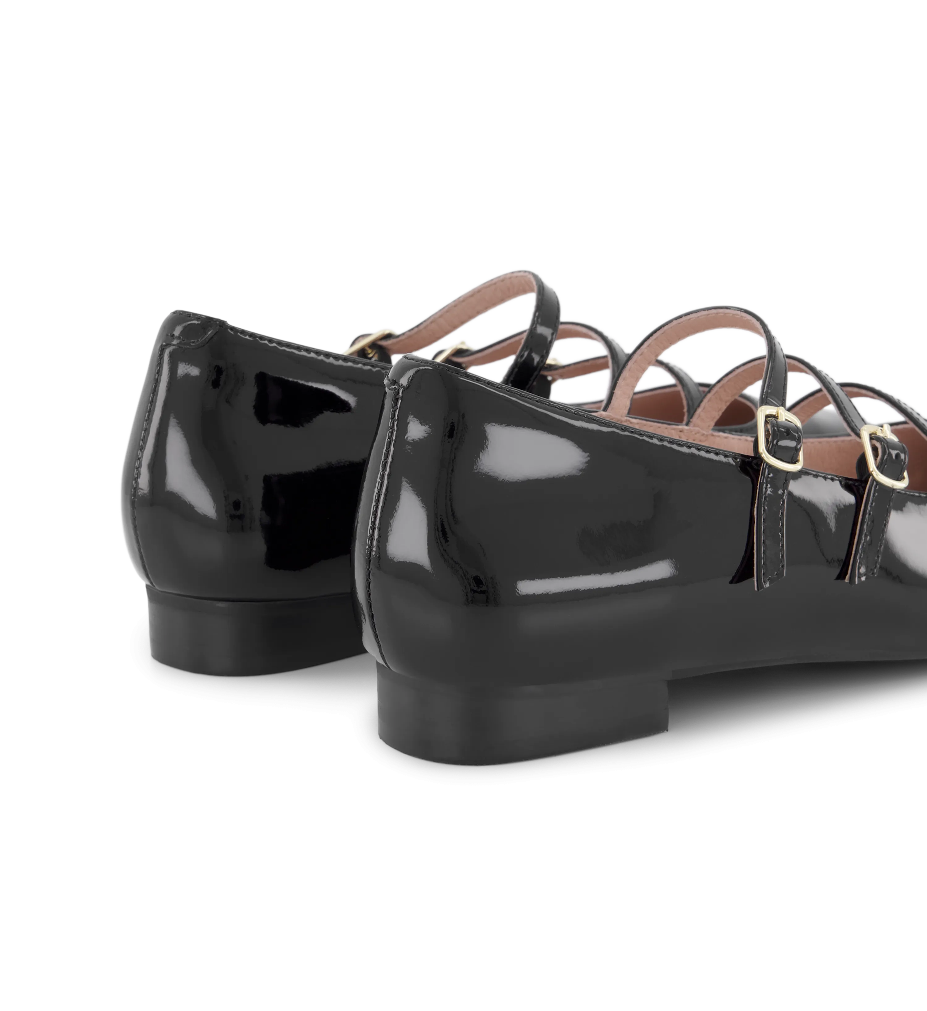 Partridge 2 Black Patent Leather Ballet Flats