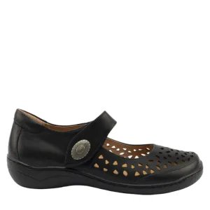 PIPER W - BLACK LEATHER