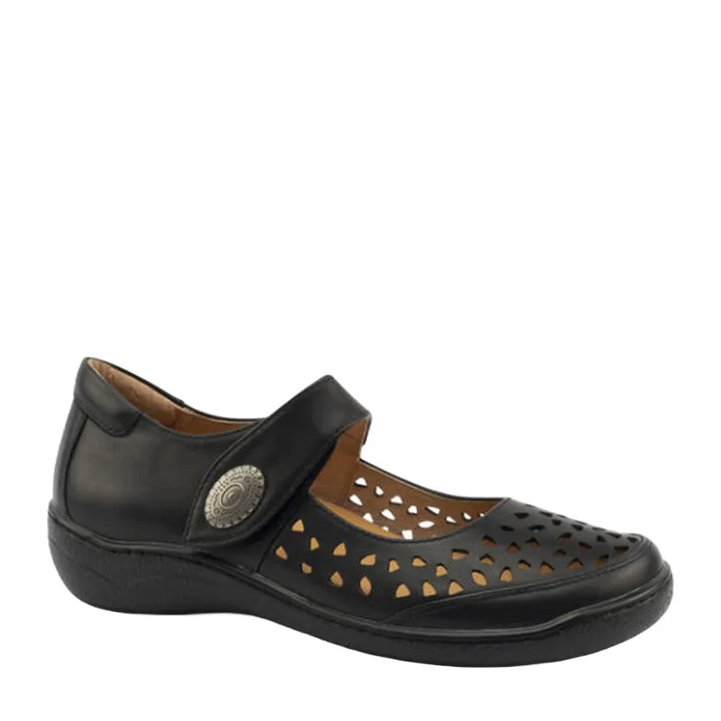 PIPER W - BLACK LEATHER