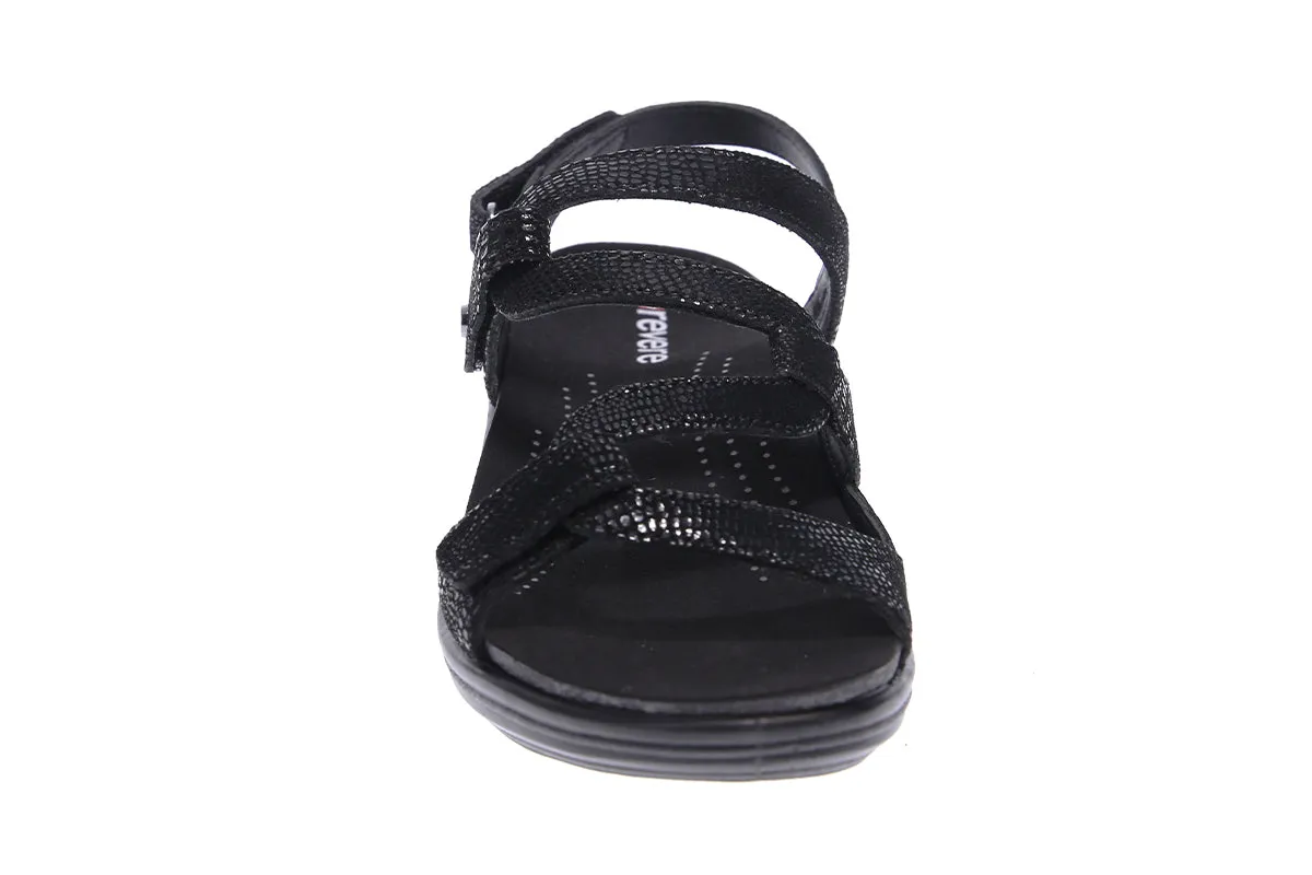 Revere Miami M Black Lizard Womens