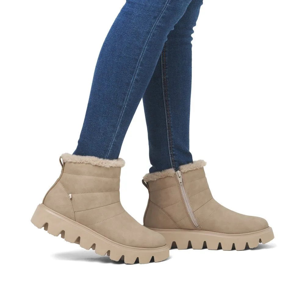 Rieker W2070-20 Ladies R-Evolution Ankle Boot Beige