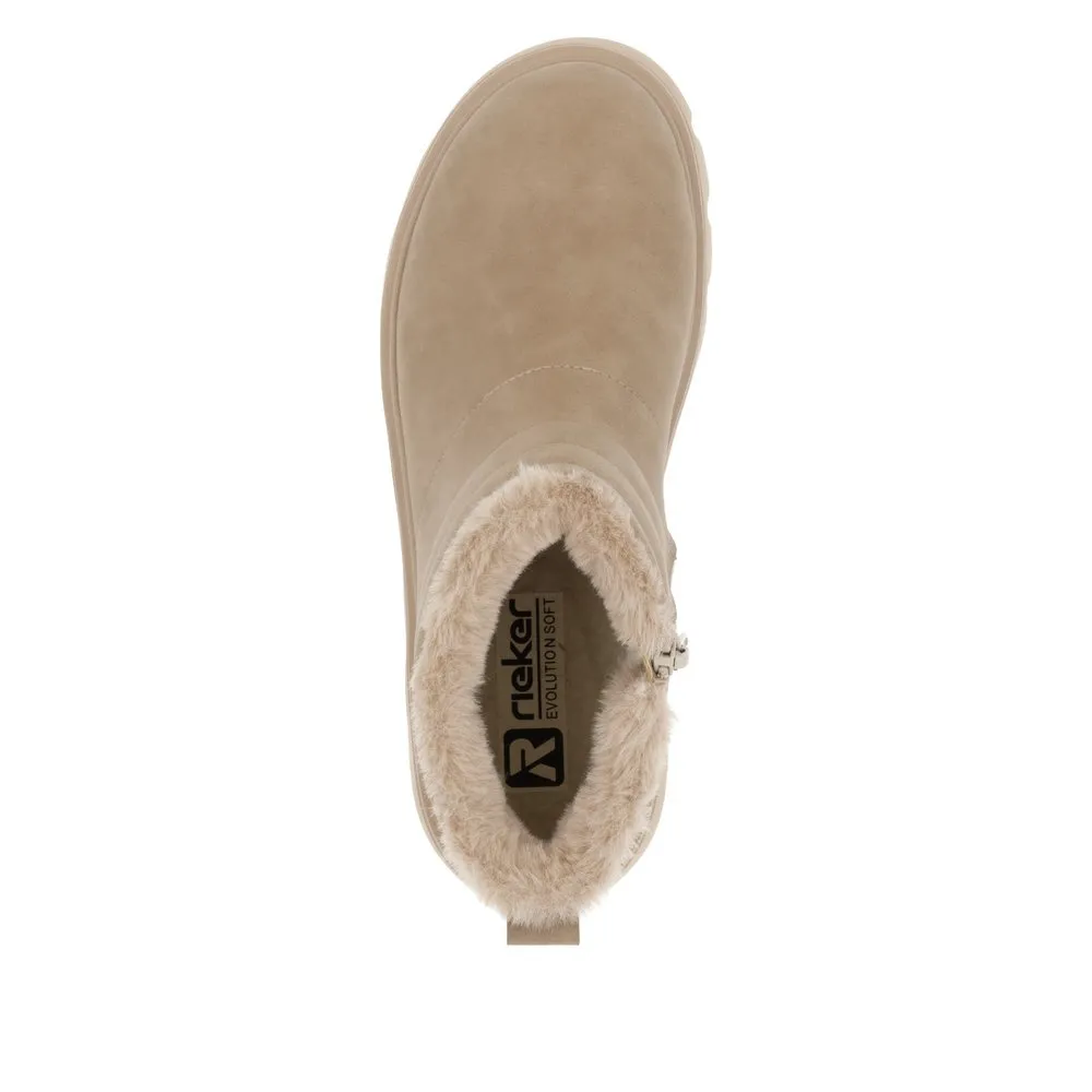 Rieker W2070-20 Ladies R-Evolution Ankle Boot Beige