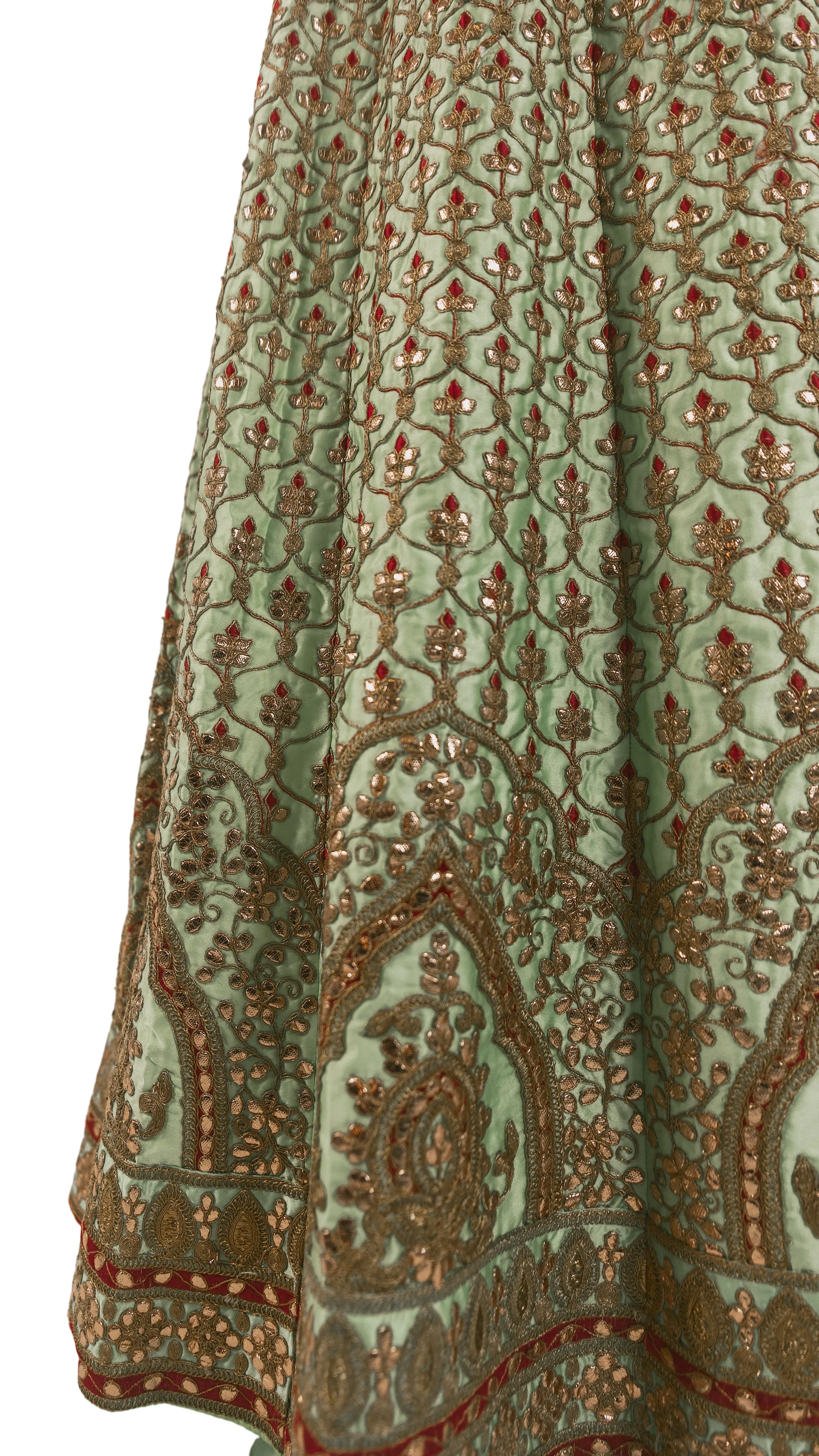 SAMPLE SALE: Mint Embroidered Anarkali