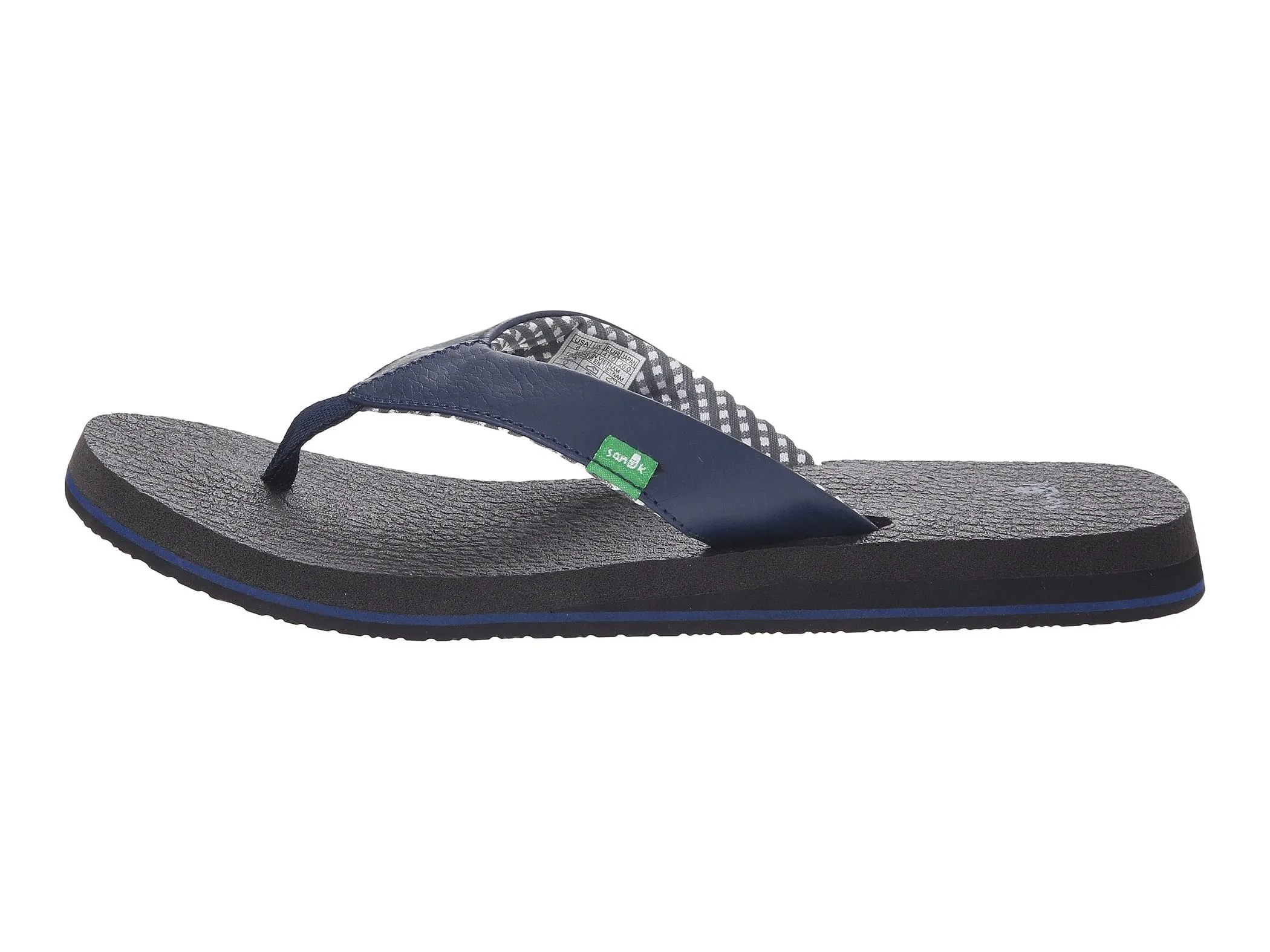 Sanuk Women YOGA MAT Thong Flip Flop Sandals NAVY