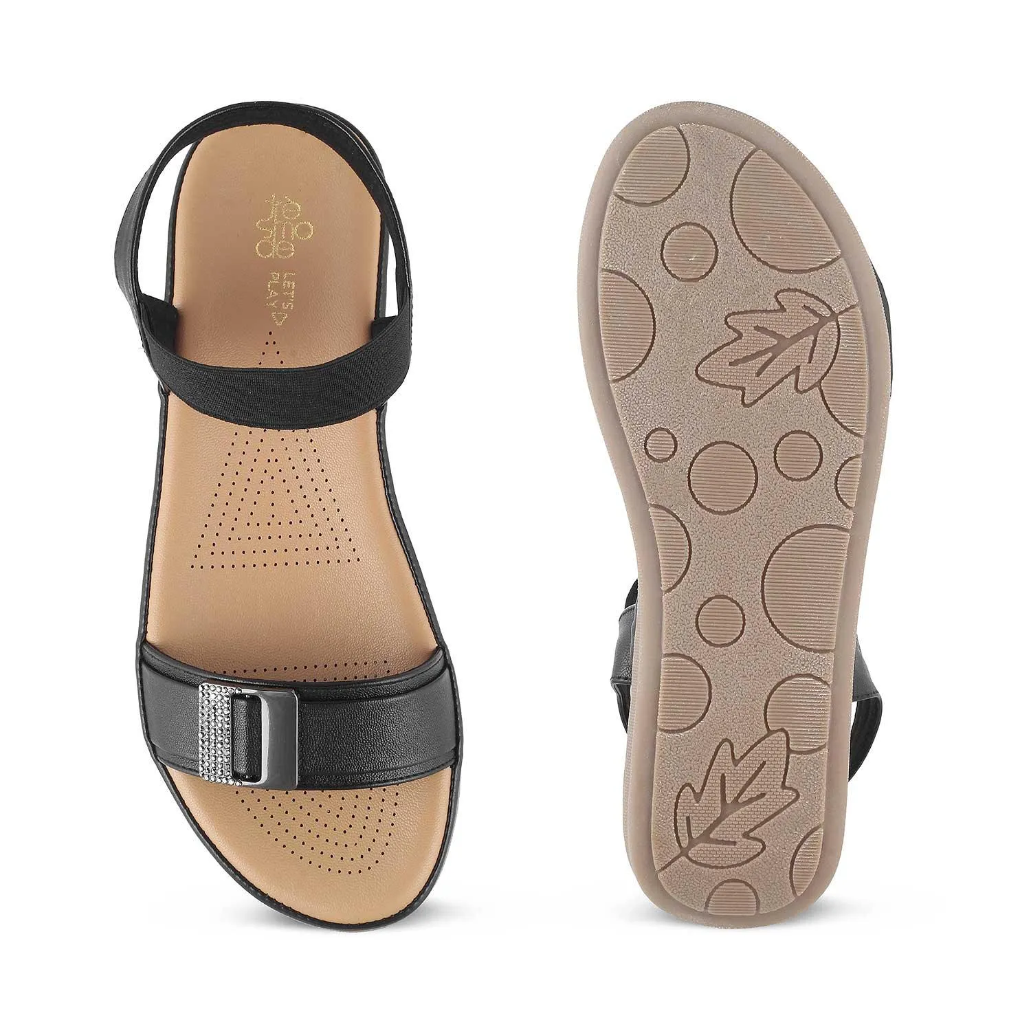 The Stepi TMS-1 Black Women's Casual Flats Tresmode