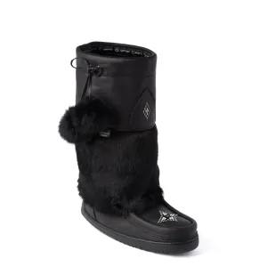 Waterproof Snowy Owl Mukluk - Black Grain