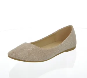 WOMAN'S SHOES PU ROSE GOLD FLATS PHASE-7
