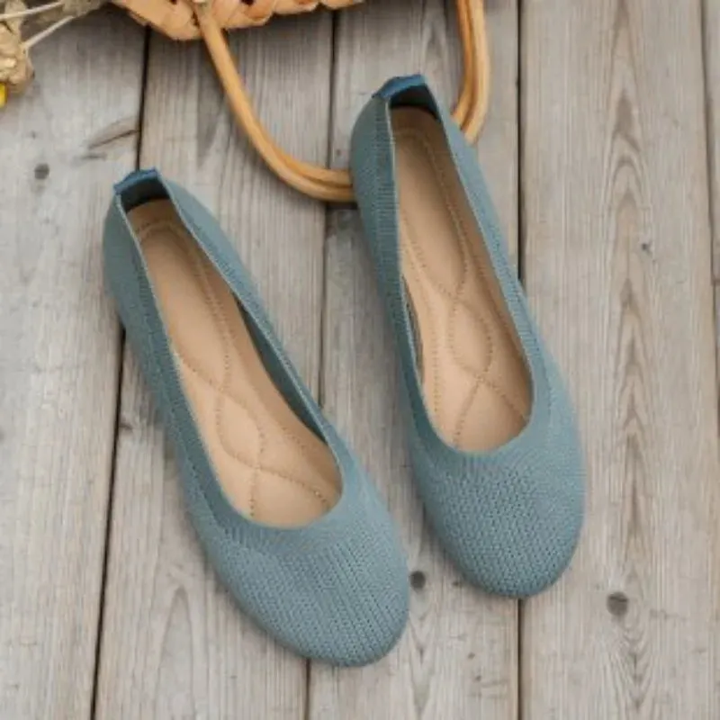 Women Flats Solid Color Black Flats for Women Slip On Shallow Comfort Foldable Flats for Women Brown Flat Heel Shoes