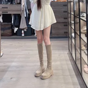 Women's Round Toe Platform Boots